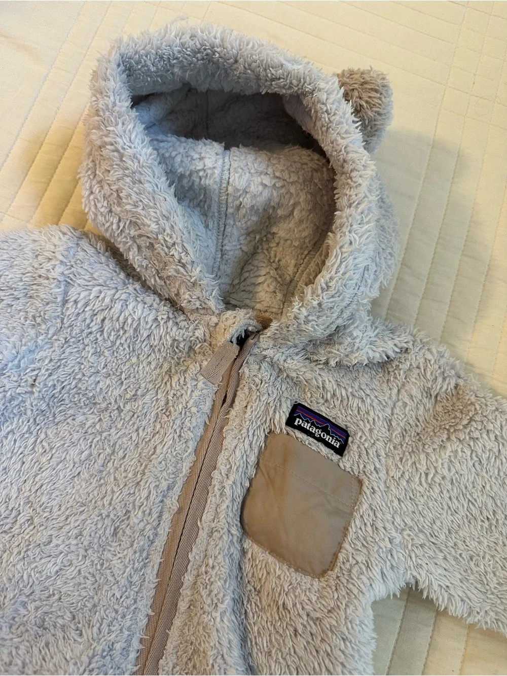 Patagonia furry friends baby bunting